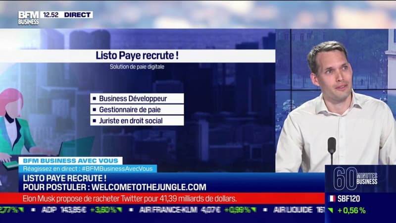 On recrute ! Listo Paye : solution de paie digitale