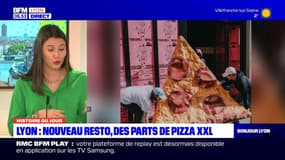 Histoire du jour: un nouveau restaurant à Lyon proposant des parts de pizza XXL