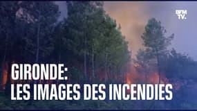 Vos images témoins BFMTV des importants incendies qui touchent la Gironde