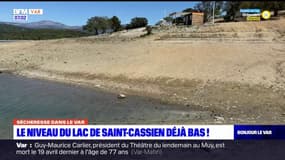 Sécheresse: le niveau du lac de Saint-Cassien déjà bas