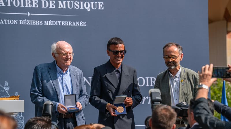 Omar Harfouch décoré Compositeur Honoris Causa avec Vladimir Cosma