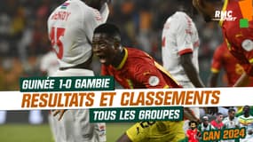 CAN2023: Guinée 1-0 Gambie, classements et résultats