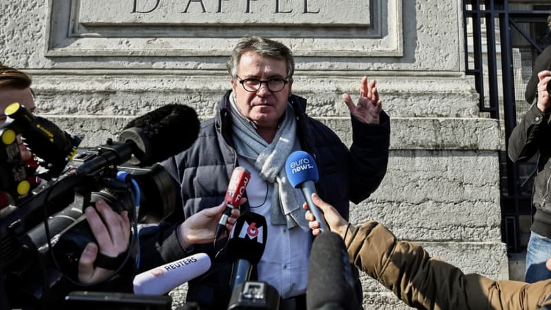 L'agriculteur Paul François, à la sortie de son procès en appel contre la firme Monsanto, à Lyon, le 6 février 2019.