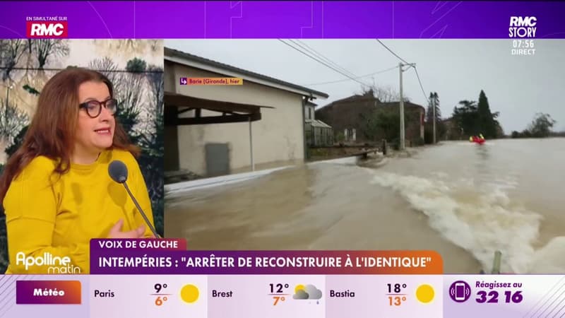 Voix de gauche - Intempéries  : "Arrêter de reconstruire à l'identique"