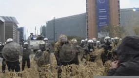 Les agriculteurs en colère à Bruxelles