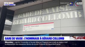 Gare de Vaise: l'hommage à Gérard Collomb