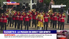Jubilé d'Elizabeth II: la parade militaire "Trooping the Colour" s'élance