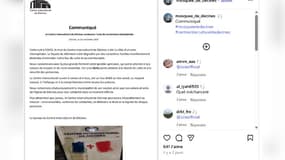 Des tags sur une mosquée à Décines-Charpieu