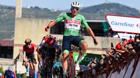 Mads Pedersen sur la 13e étape de la Vuelta