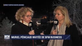 Muriel Pénicaud: "On est venu à Davos faire de l'influence et promouvoir les innovations françaises" - 22/01