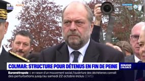 Colmar: Eric-Dupond-Moretti en visite sur le chantier d'une future prison