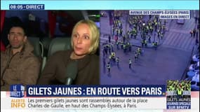 A la rencontre des gilets jaunes en route vers Paris pour l'acte 3