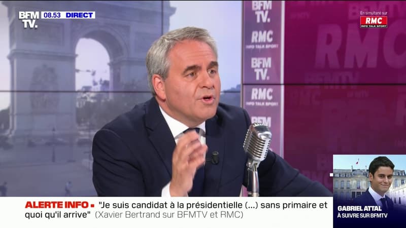 Xavier Bertrand: "Au nom de l'intérêt général, il faut renforcer et développer le pass sanitaire"