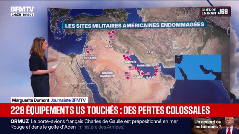 LES ÉCLAIREURS - Au moins 228 structures ou équipements américains ont été touchés au Moyen-Orient, selon le Washington Post