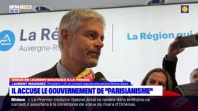 Laurent Wauquiez, président d’Auvergne-Rhône-Alpes, a présenté ses vœux à la presse
