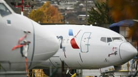 Un 737 MAX d'American Airlines à l'aéroport de Renton, près de Seattle, le 10 novembre 2020