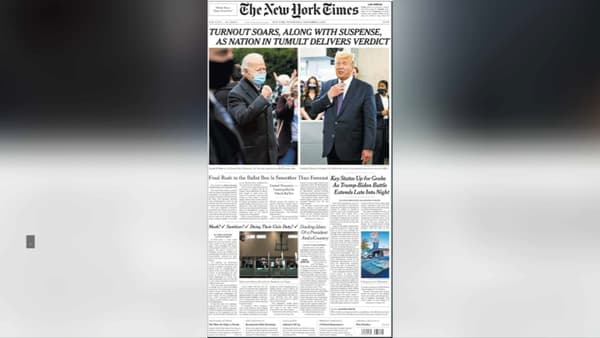 La Une du New York Times La Une du New York Times