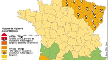 VIGILANCE ORANGE AUX CRUES DANS LE SUD-OUEST ET AUX ORANGES DANS LE NORD-EST