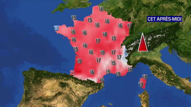 Les températures de ce samedi 31 décembre 2022.