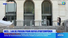 Nice: un an de prison pour refus d'obtempérer