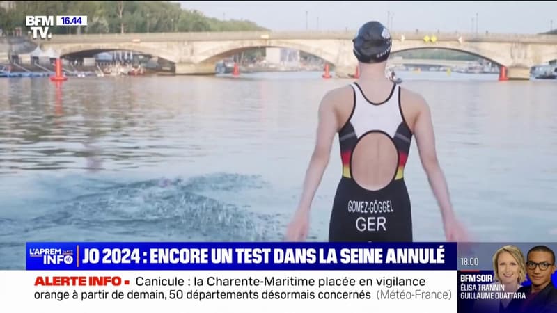 JO 2024: une épreuve test encore annulée à cause de la qualité de l'eau de la Seine