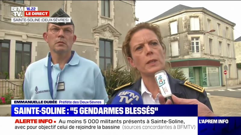 Sainte Soline: 5 gendarmes et 2 manifestants blessés, 4 personnes interpellées