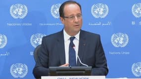 François Hollande au siège des Nations unies mardi à New York