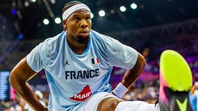Guerschon Yabusele lors du match France-Slovénie à l'Eurobasket - le 30/08/2025