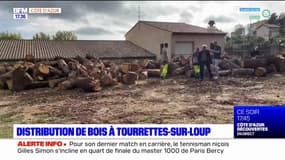 Tourrettes-sur-Loup: distribution gratuite de bois pour les habitants