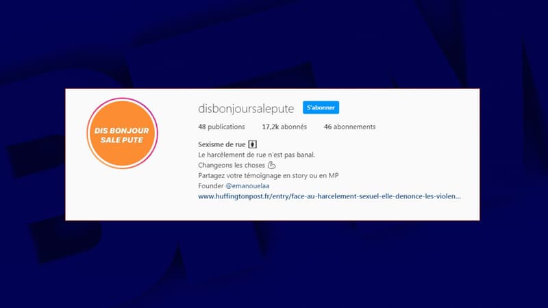 La page "Disbonjoursalepute" sur Instagram