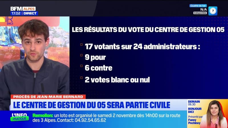 Hautes-Alpes: le centre de gestion partie civile au procès de Jean-Marie Bernard