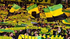 Les supporters de Nantes lors du match contre Lille en L1, le 19 mars 2022
