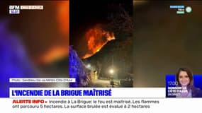 Incendie à la Brigue: le feu maîtrisé, deux hectares de végétation brûlés