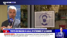 Laurent Wauquiez: "On fera vraisemblablement la première campagne de tests massive à partir de la semaine juste avant les fêtes de Noël"