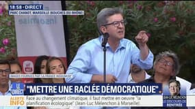 Affaire Benalla: A Marseille, Jean-Luc Mélenchon qualifie LaREM de "menteurs", d'"hypocrites"