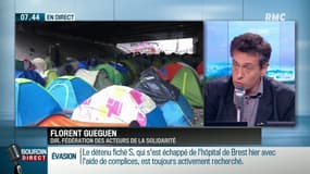 "C'est une situation catastrophique, ça fait 2 mois que ce campement est là, 2400 personnes qui vivent dans des conditions sociales et sanitaires dramatiques"