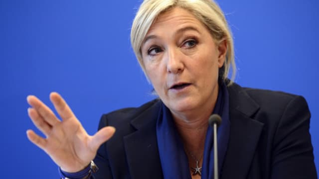 Marine Le Pen, présidente du Front national, a estimé mercredi que la démission de Christiane Taubira était "un soulagement" et "une bonne nouvelle pour la France" - 27 janvier 2016