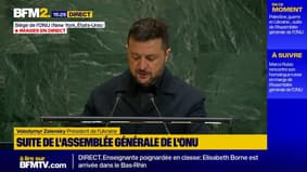 "Les Ukrainiens veulent vivre librement dans leur pays indépendant", martèle Volodymyr Zelensky à l'ONU
