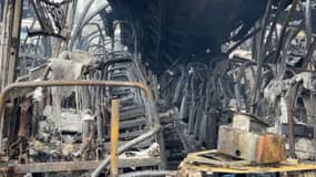 16 bus ont pris feu à la suite de l'incendie