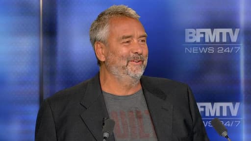 Le réalisateur Luc Besson, sur le plateau de BFMTV, le 5 août 2014.