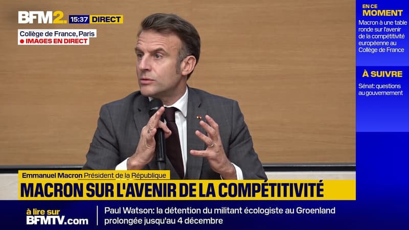 Macron au sujet de la compétitivité: l'élection américaine est 