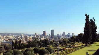 Vue de Pretoria, où se trouve la maison d'Oscar Pistorius