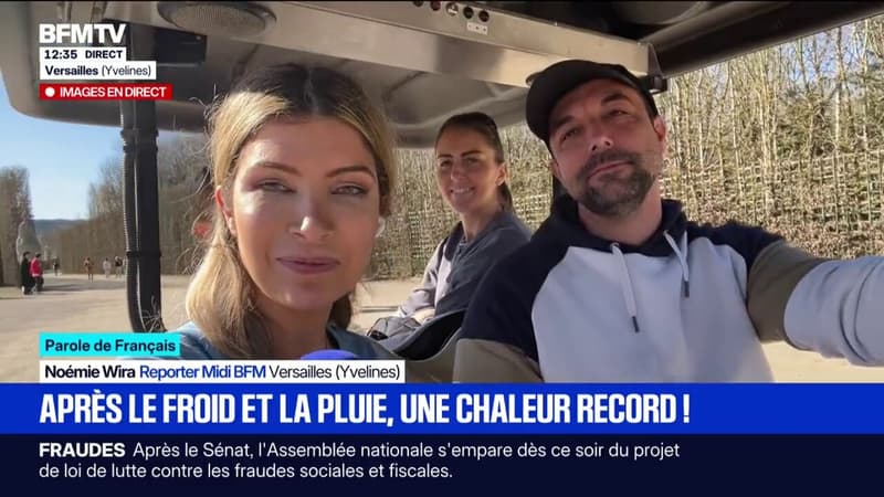 "C'est merveilleux": les touristes du château de Versailles ravis de la douceur et des rayons de soleil en ce mois de février
