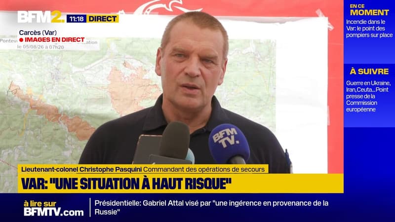 Var: l'incendie du Gros Bessillon n'est pas encore fixé, selon les pompiers