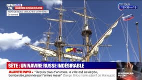 Privé d'Escale à Sète, un navire sous pavillon russe accoste à Port-de-Bouc