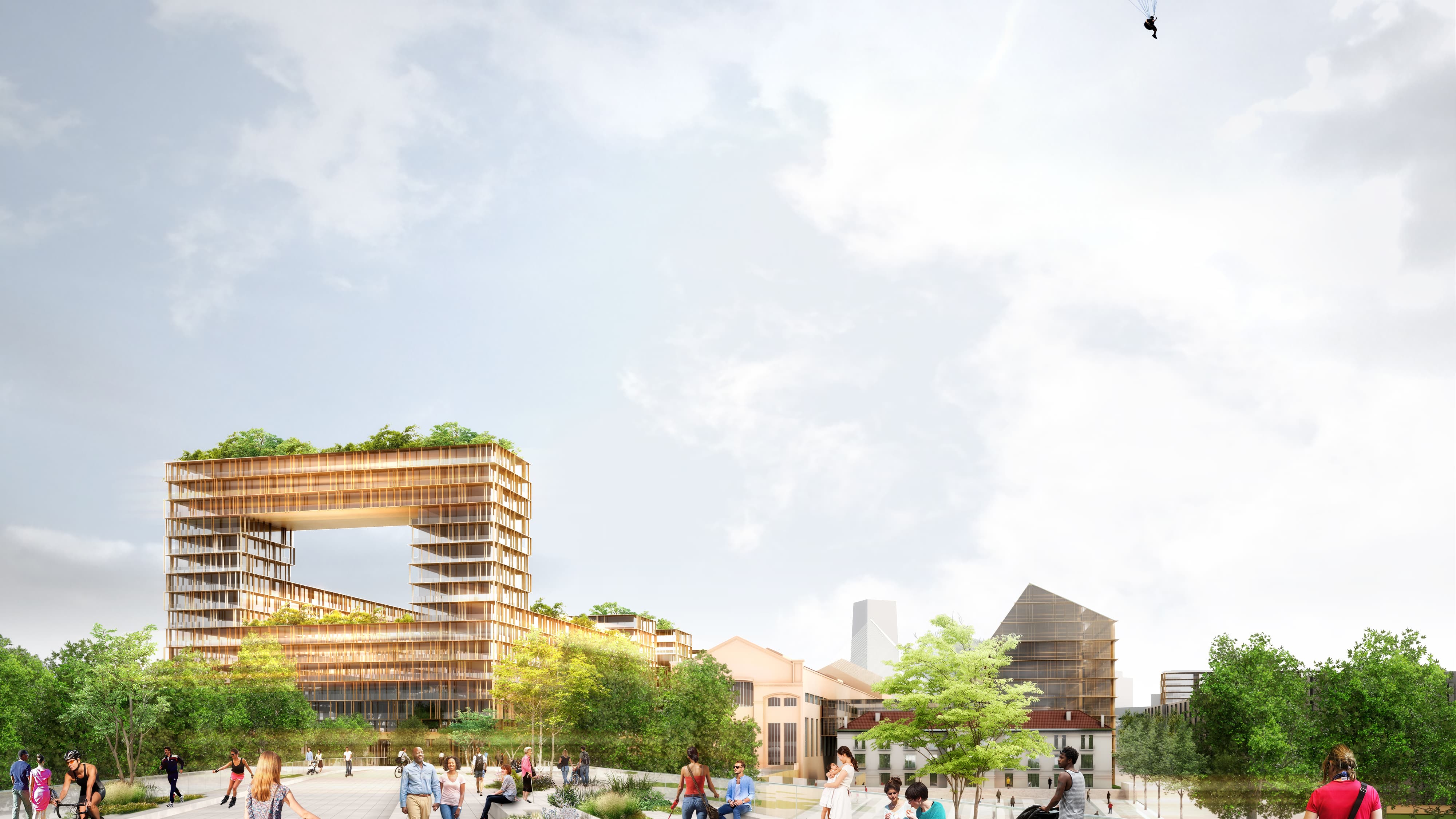 Le futur village olympique accueillera plus de 15.000 athlètes Le futur village olympique accueillera plus de 15.000 athlètes