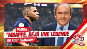 "Mbappé est déjà une légende du foot français", adoube Platini