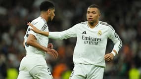 Kylian Mbappé avec le Real Madrid en avril 2025