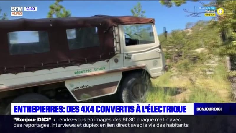 Entrepierres: une entreprise convertit des anciens véhicules de l'armée à l'électrique