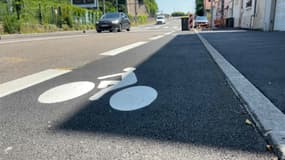 Une piste cyclable à Caluire-et-Cuire (Rhône), le 19 juin 2025.